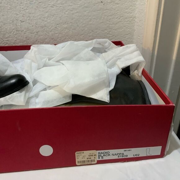 $295 Vaneli "radio Riding" Black Flat Quilted Leather Boot 9 S - Picture 6 of 12